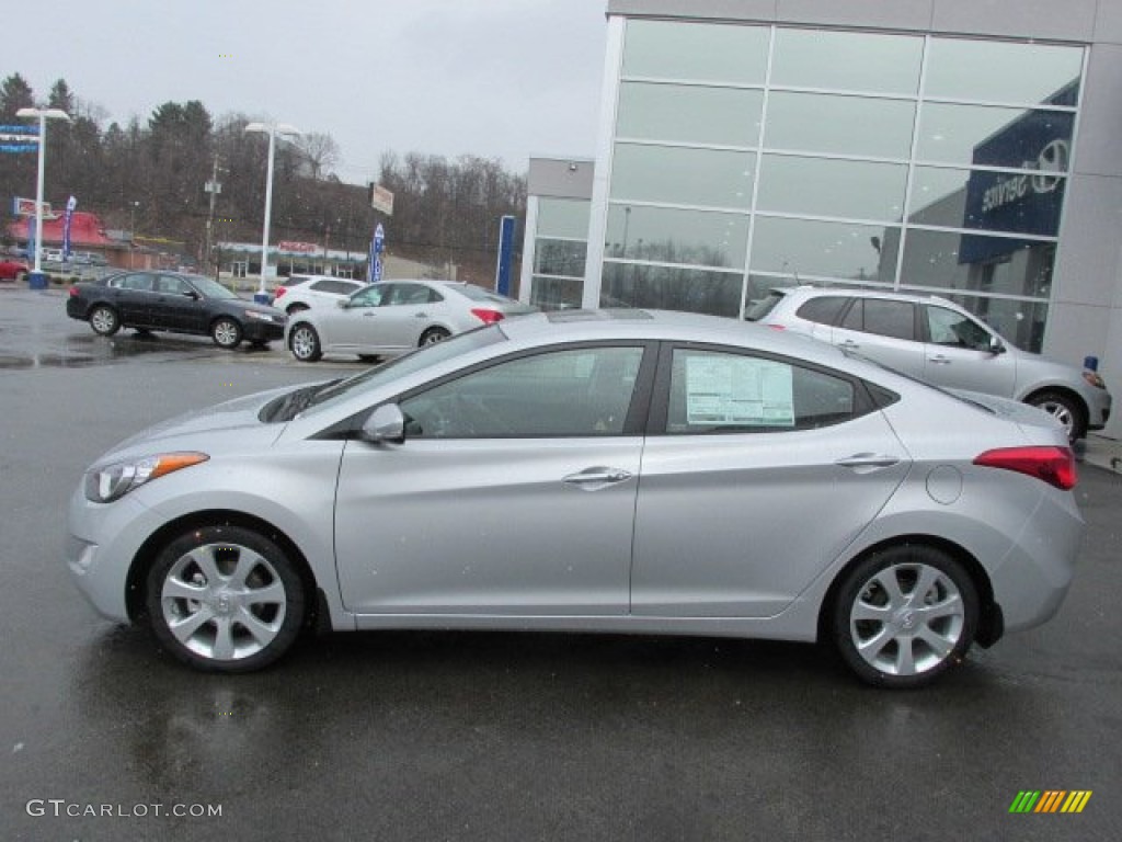 2013 Elantra Limited - Silver / Gray photo #2