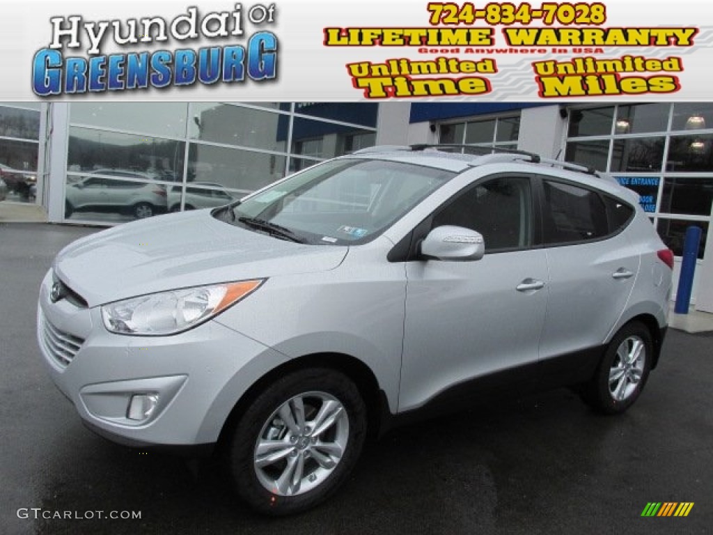 2013 Tucson GLS AWD - Diamond Silver / Black photo #1