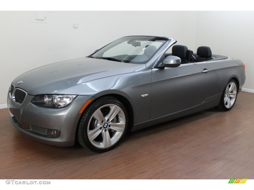 2010 3 Series 335i Convertible - Space Gray Metallic / Black photo #1
