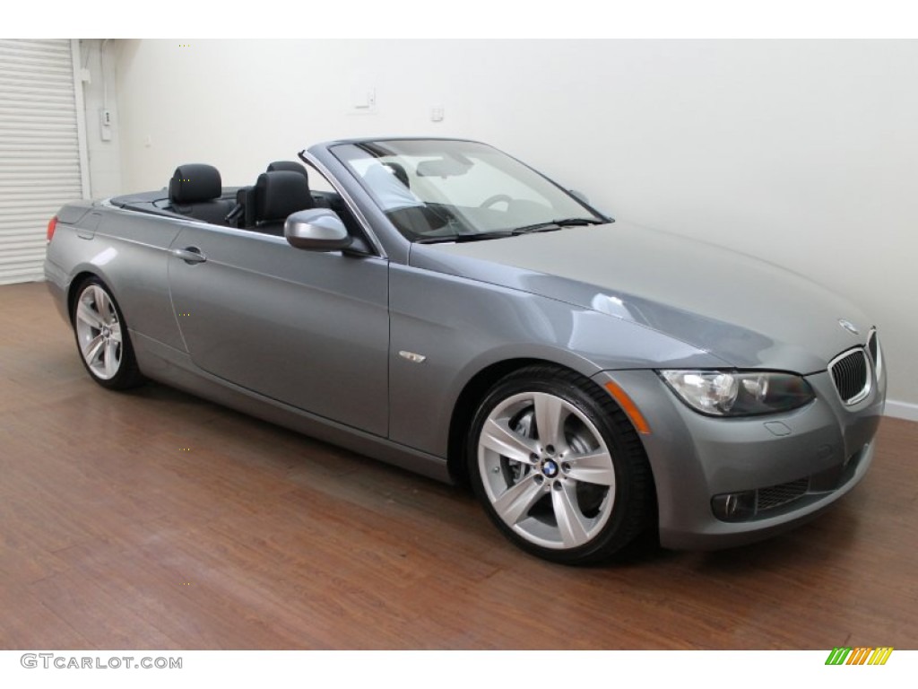 2010 3 Series 335i Convertible - Space Gray Metallic / Black photo #3