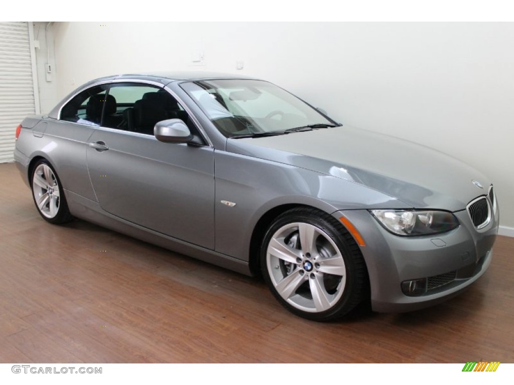 2010 3 Series 335i Convertible - Space Gray Metallic / Black photo #4