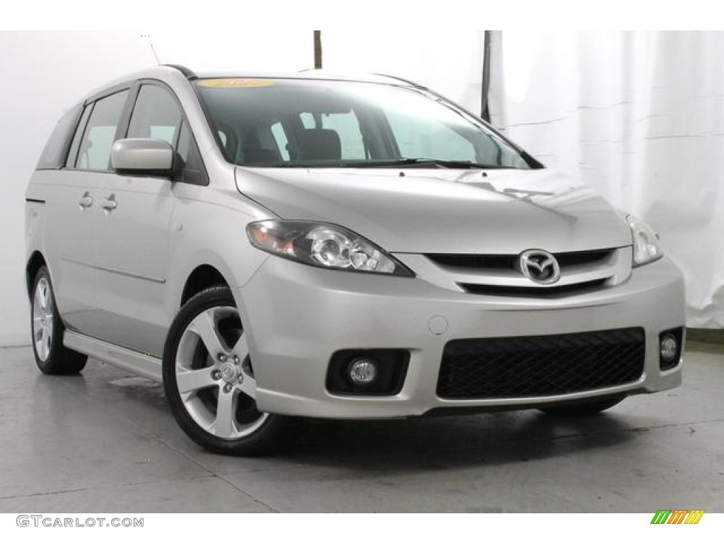 2007 MAZDA5 Grand Touring - True Silver Metallic / Espresso Brown photo #4