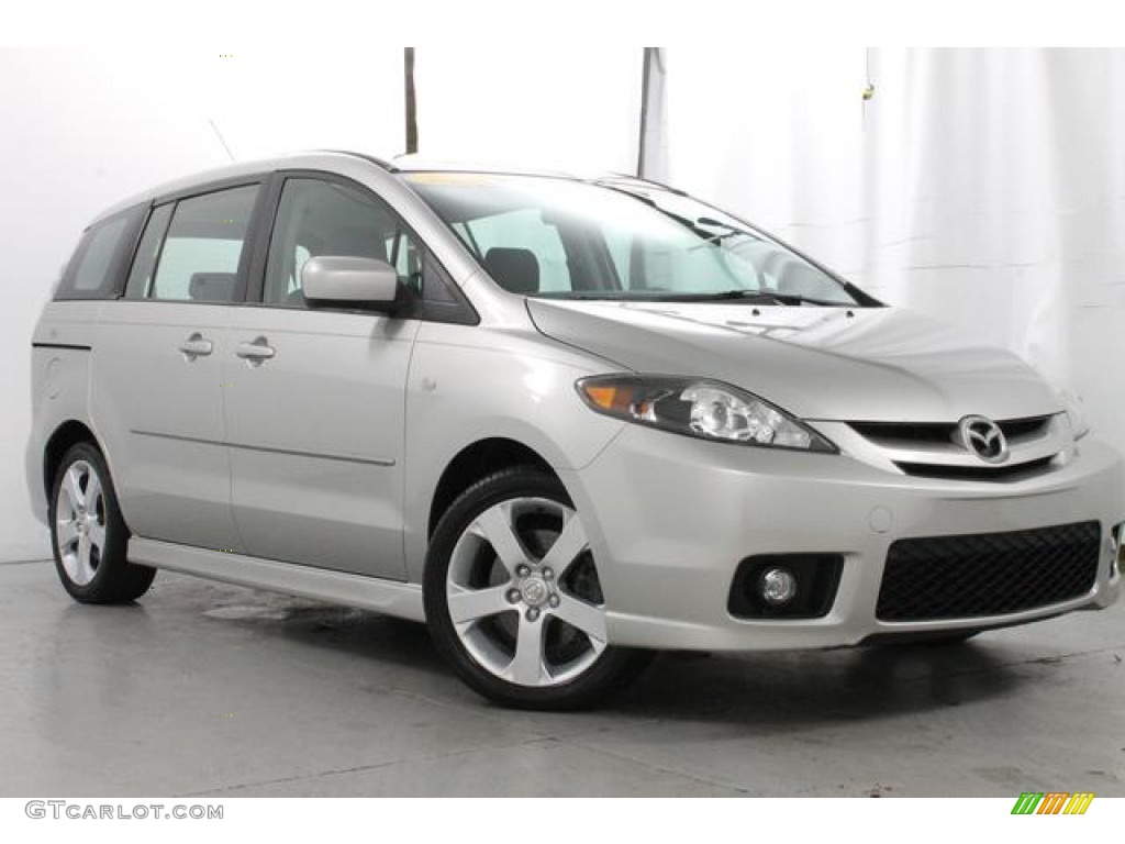 2007 MAZDA5 Grand Touring - True Silver Metallic / Espresso Brown photo #5