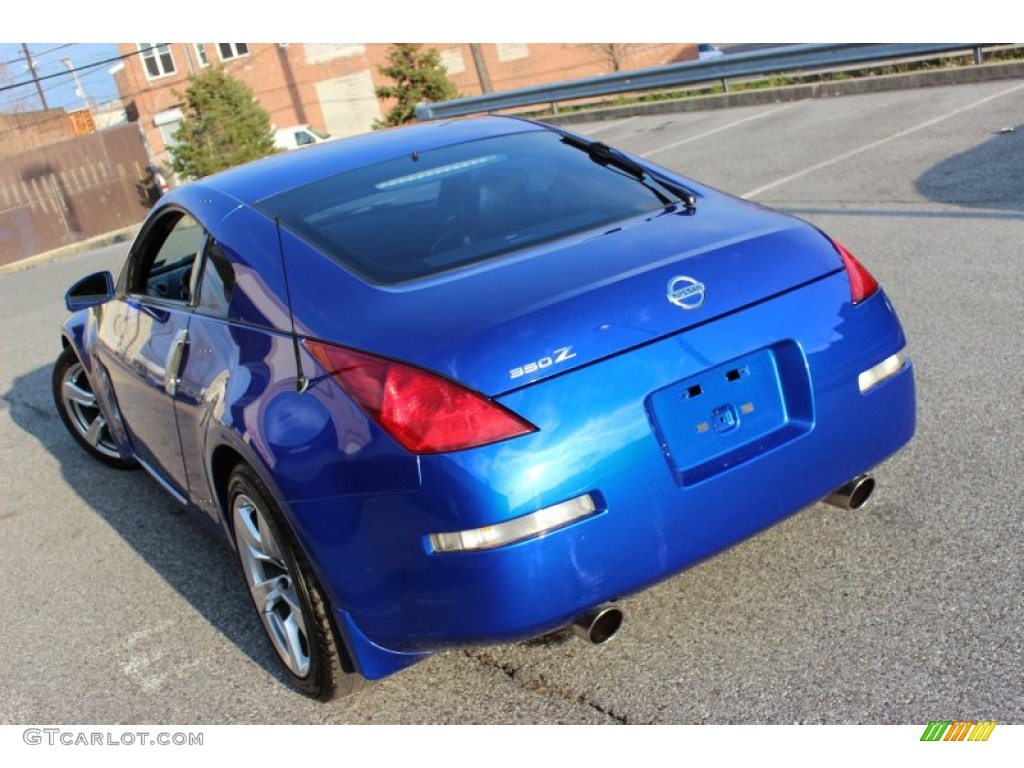 2003 350Z Touring Coupe - Daytona Blue / Charcoal photo #7