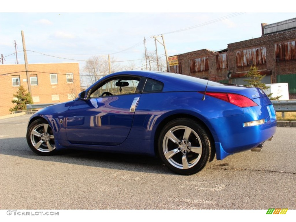 2003 350Z Touring Coupe - Daytona Blue / Charcoal photo #8