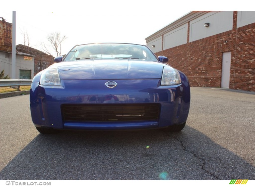 2003 350Z Touring Coupe - Daytona Blue / Charcoal photo #14
