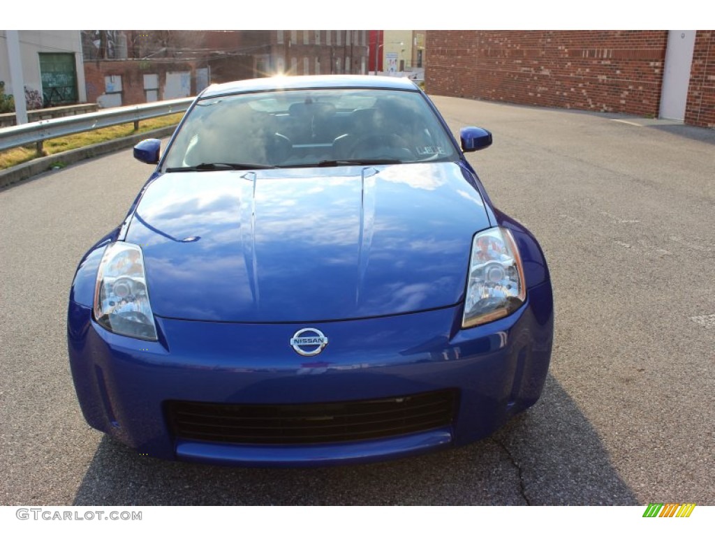 2003 350Z Touring Coupe - Daytona Blue / Charcoal photo #15