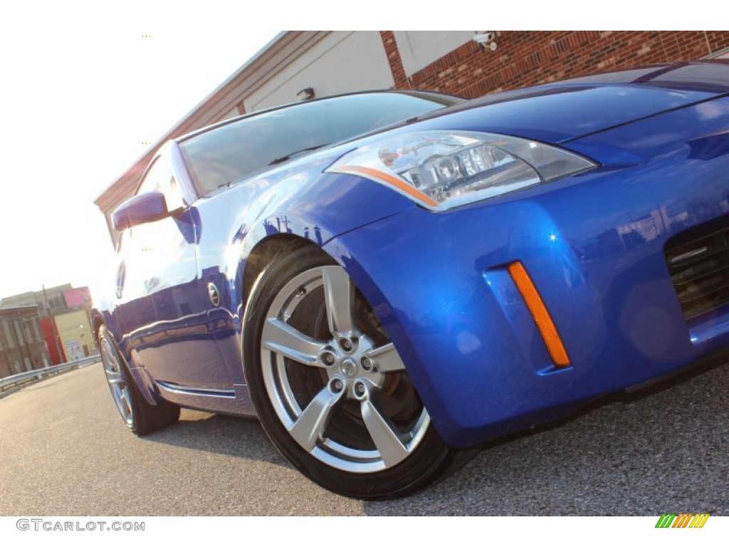 2003 350Z Touring Coupe - Daytona Blue / Charcoal photo #24