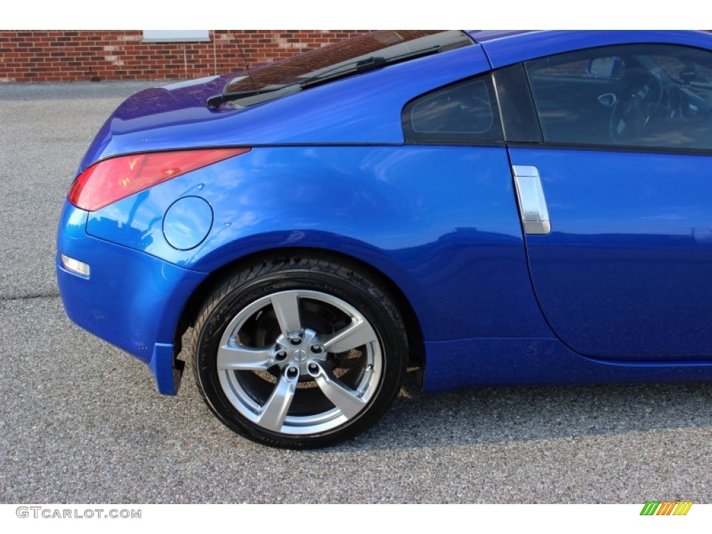 2003 350Z Touring Coupe - Daytona Blue / Charcoal photo #26