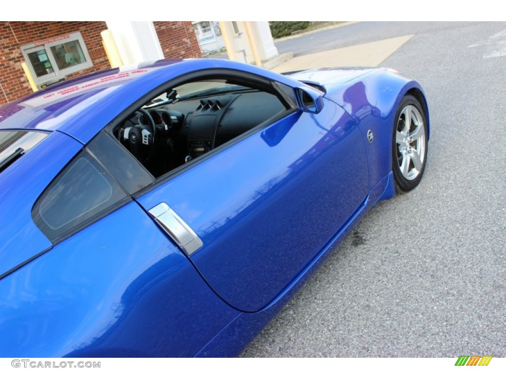 2003 350Z Touring Coupe - Daytona Blue / Charcoal photo #27