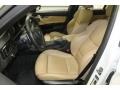 Bamboo Beige Novillo Leather Front Seat Photo for 2011 BMW M3 #79252514