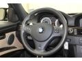 Bamboo Beige Novillo Leather 2011 BMW M3 Sedan Steering Wheel