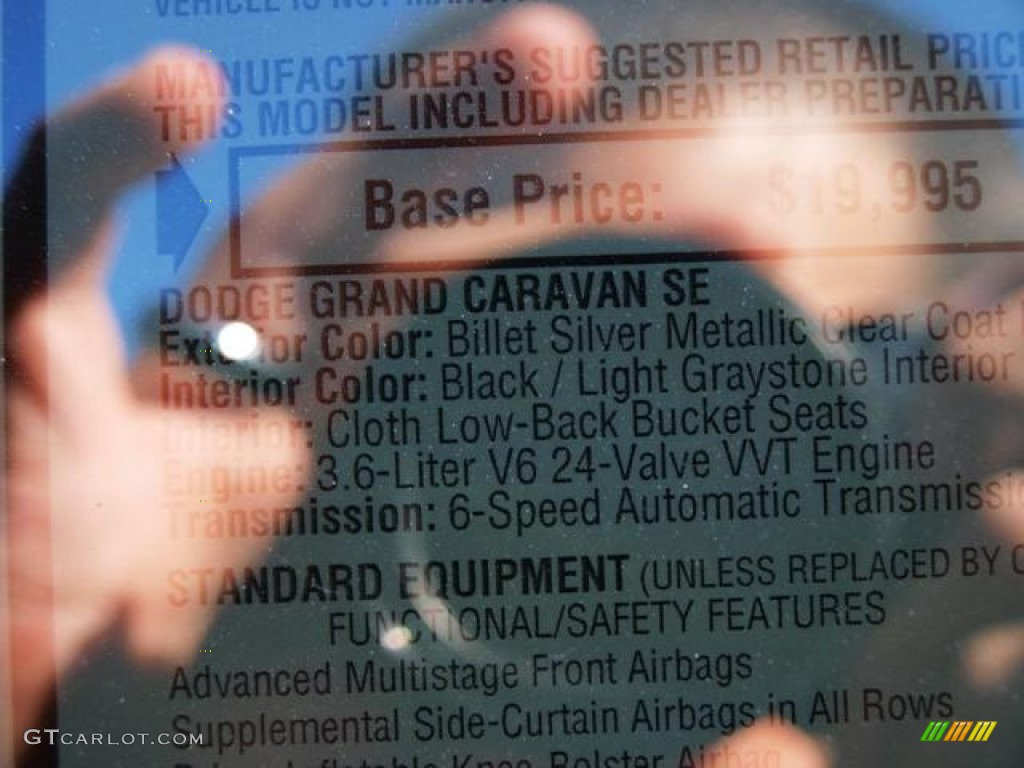2013 Grand Caravan SE - Billet Silver Metallic / Black/Light Graystone photo #9