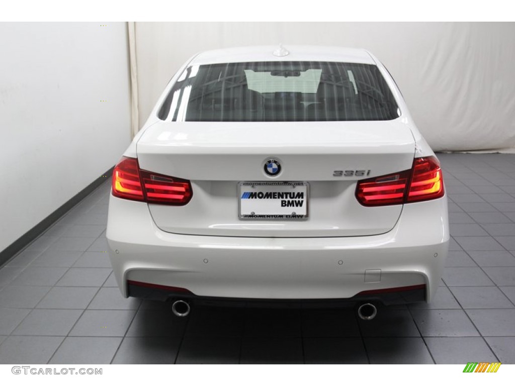 2013 3 Series 335i Sedan - Alpine White / Black photo #9