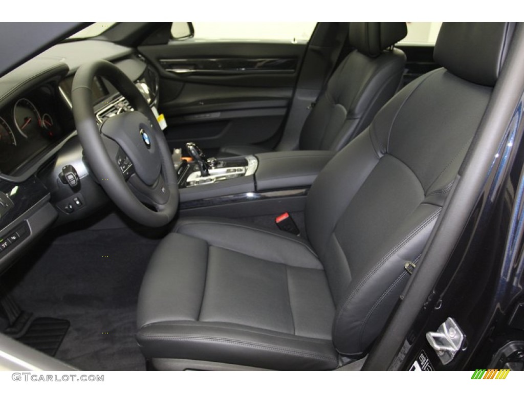 Black Interior 2013 BMW 7 Series 750Li Sedan Photo #79255483