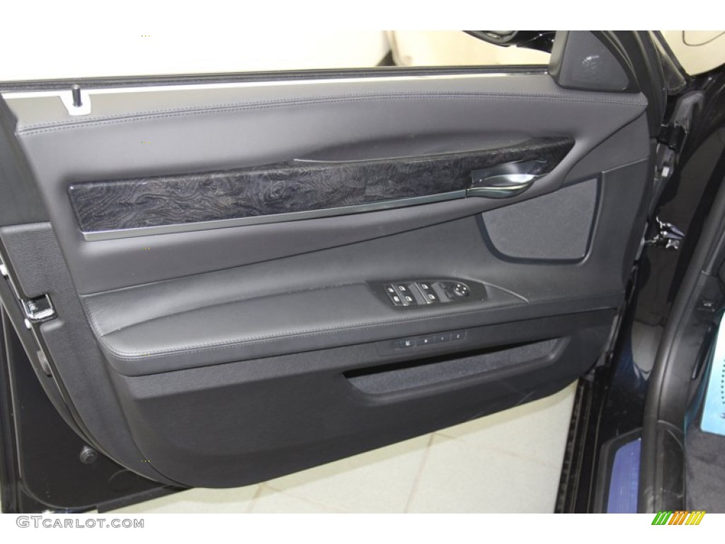 2013 BMW 7 Series 750Li Sedan Black Door Panel Photo #79255504