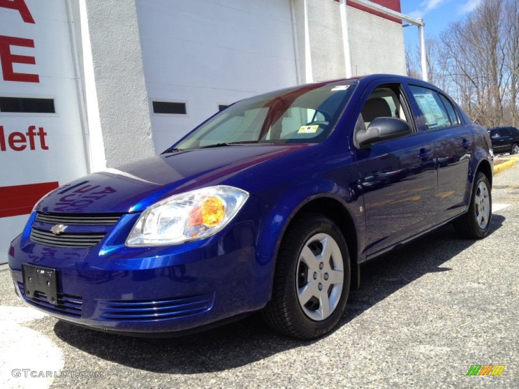 2007 Cobalt LS Sedan - Laser Blue Metallic / Gray photo #1