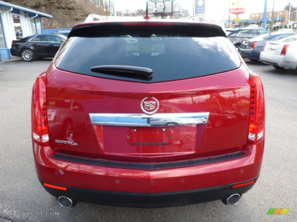 2010 SRX 4 V6 AWD - Crystal Red Tintcoat / Shale/Brownstone photo #11