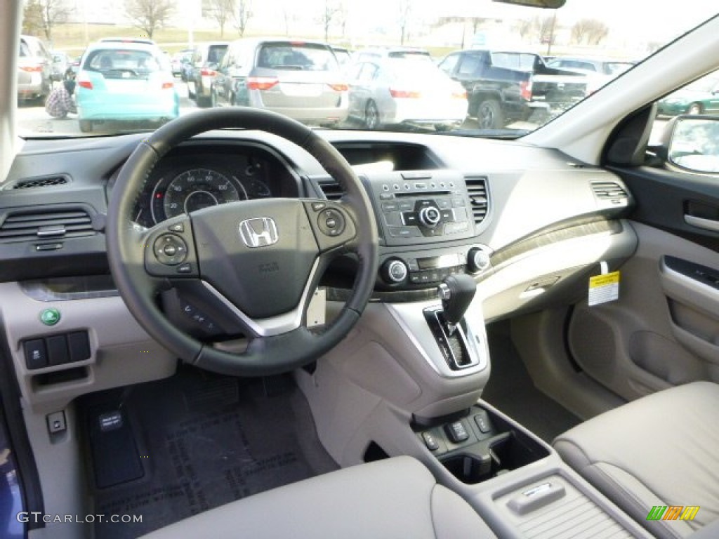 2013 Honda CR-V EX-L AWD Gray Dashboard Photo #79257652