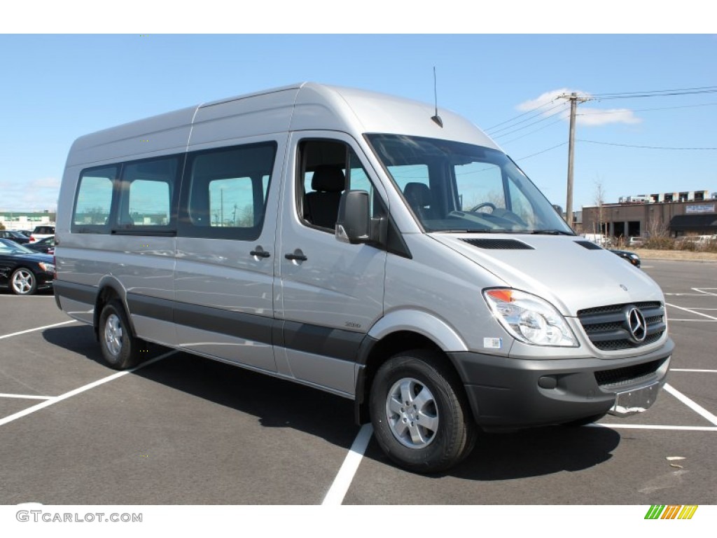 2013 Sprinter 2500 High Roof Cargo Van - Brilliant Silver Metallic / Lima Black Fabric photo #7