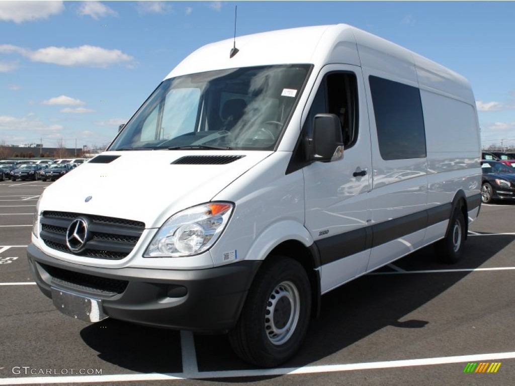 Arctic White 2013 Mercedes-Benz Sprinter 2500 High Roof Crew Van Exterior Photo #79258438