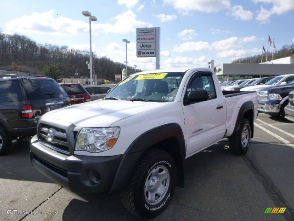 Super White Toyota Tacoma