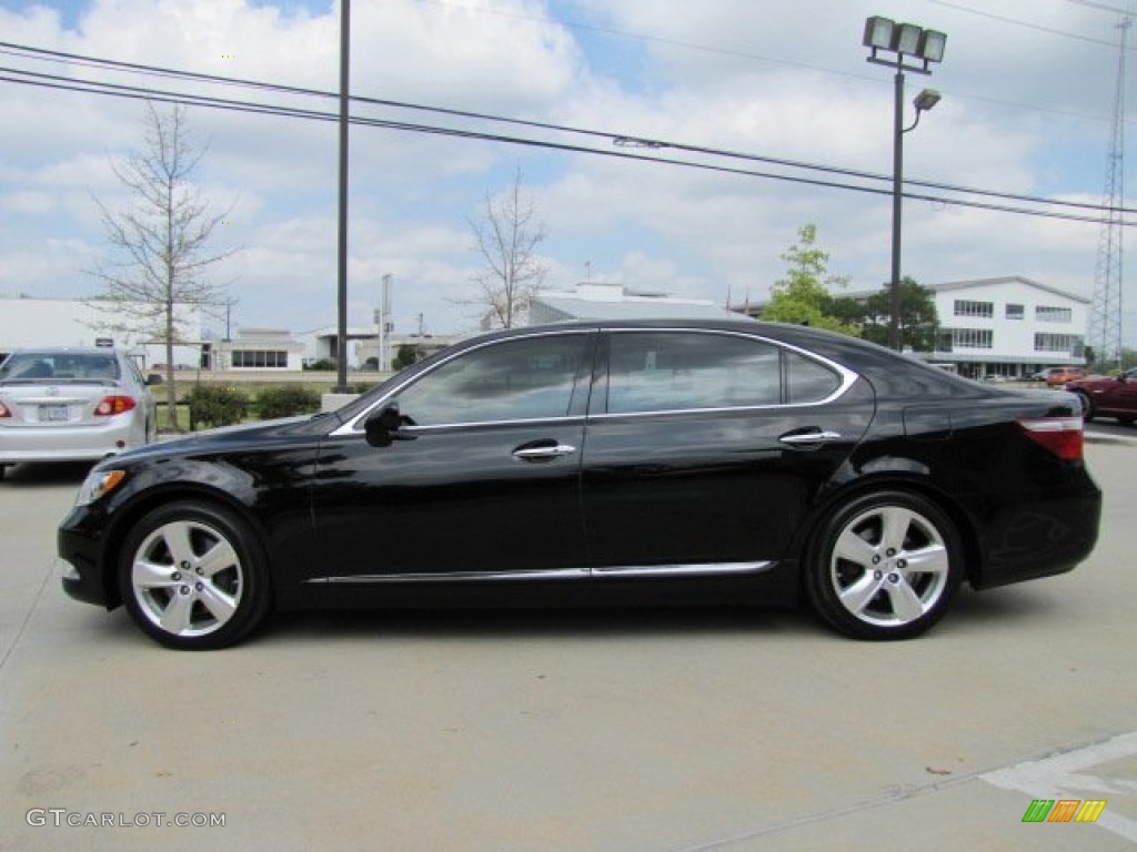 2007 LS 460 L - Obsidian Black / Cashmere photo #7