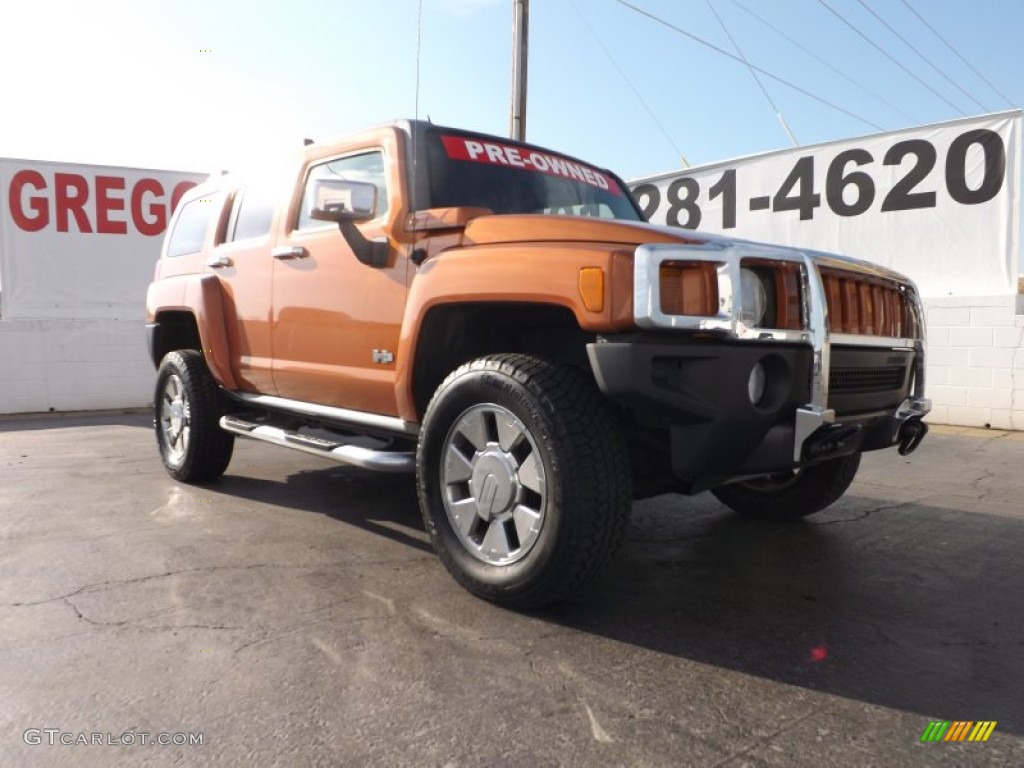 2007 H3  - Desert Orange Metallic / Ebony Black photo #1