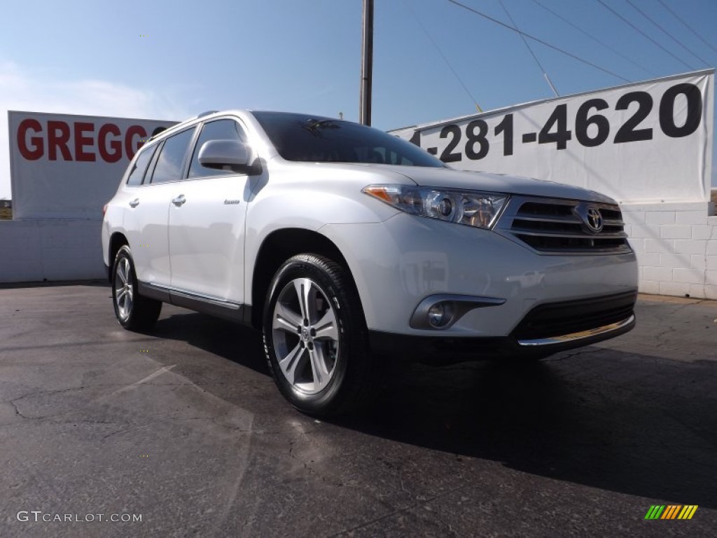 2013 Highlander Limited - Blizzard White Pearl / Ash photo #1