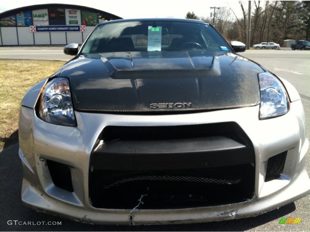 2003 350Z Coupe - Chrome Silver / Carbon Black photo #4