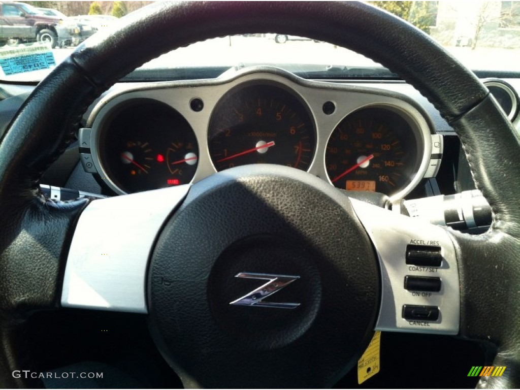 2003 350Z Coupe - Chrome Silver / Carbon Black photo #14