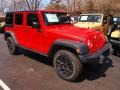 2013 Rock Lobster Red Jeep Wrangler Unlimited Sahara 4x4  photo #2