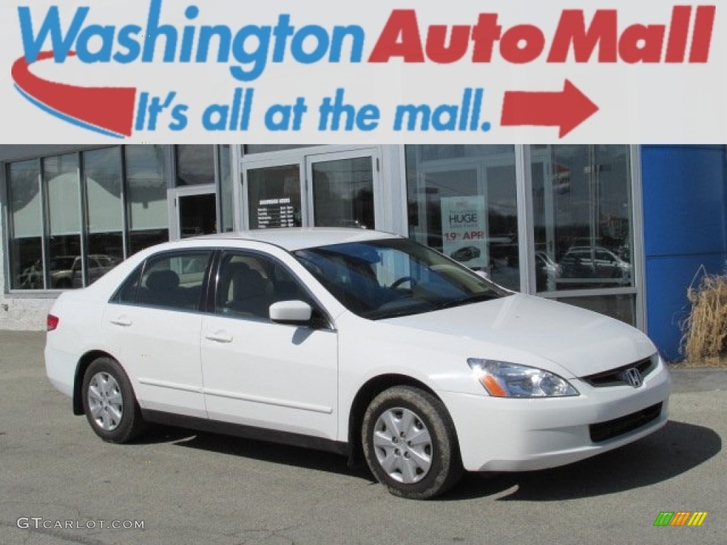 2003 Accord LX Sedan - Taffeta White / Ivory photo #1