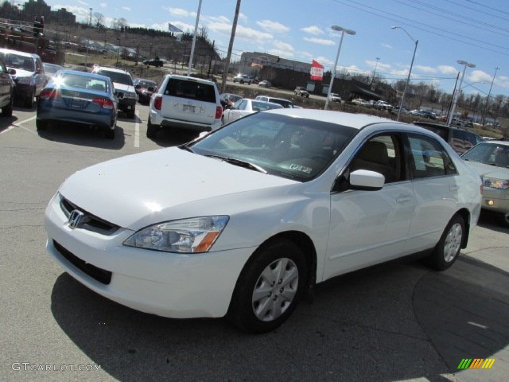 2003 Accord LX Sedan - Taffeta White / Ivory photo #4