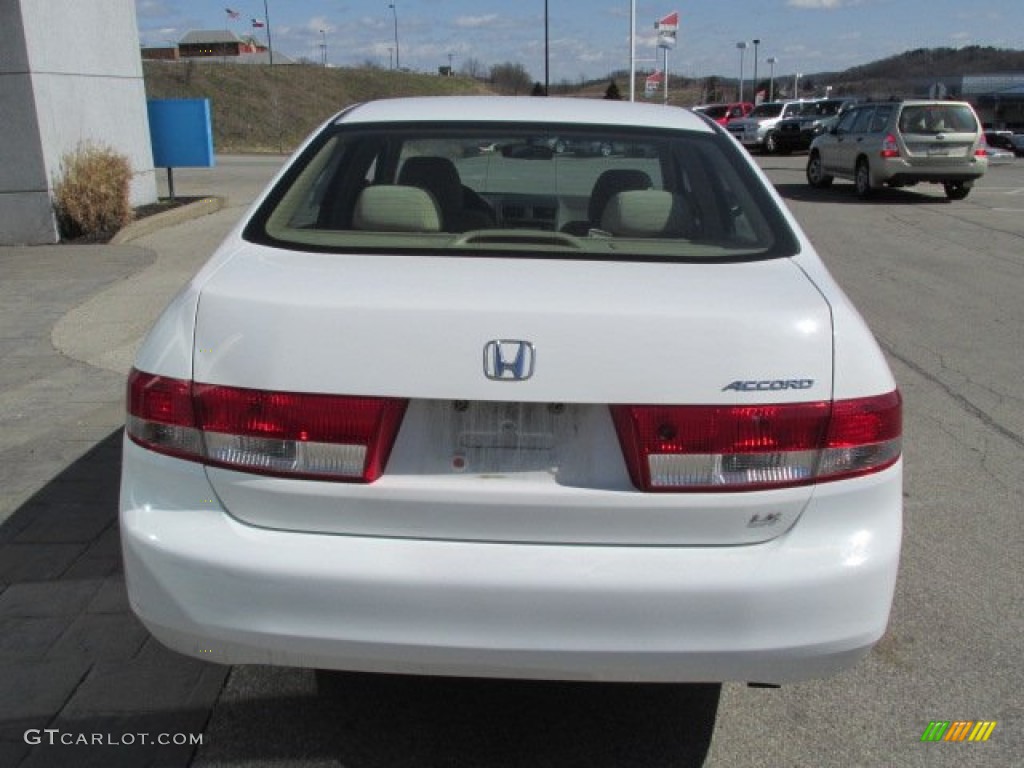 2003 Accord LX Sedan - Taffeta White / Ivory photo #7