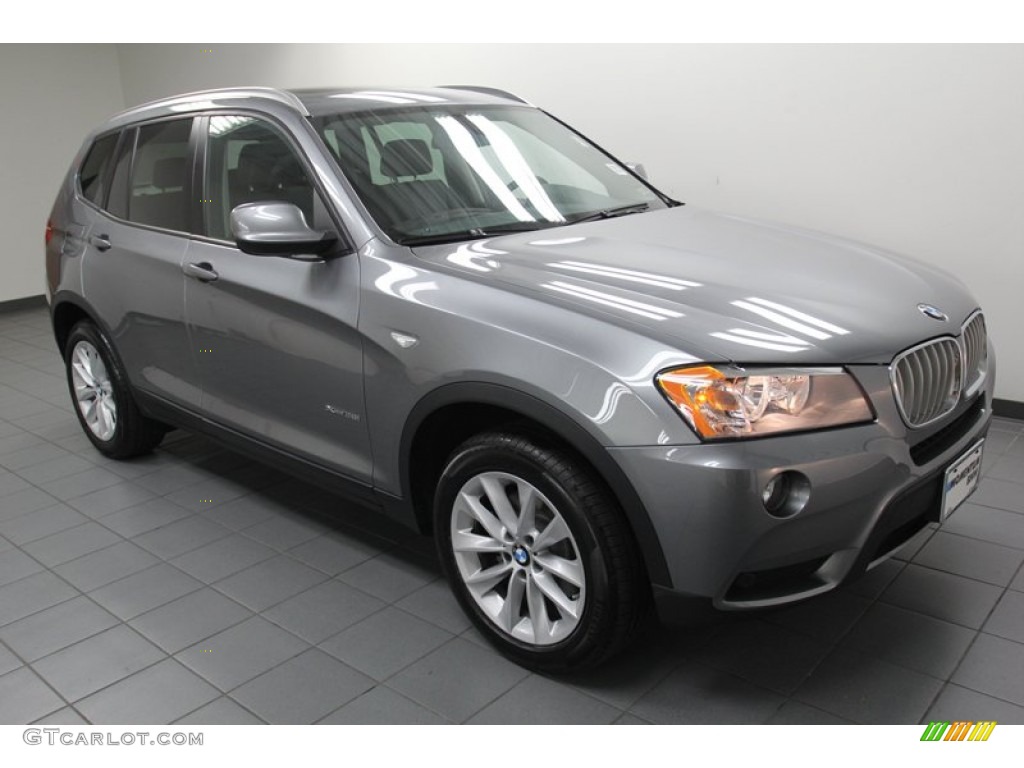 2013 X3 xDrive 28i - Space Gray Metallic / Black photo #8