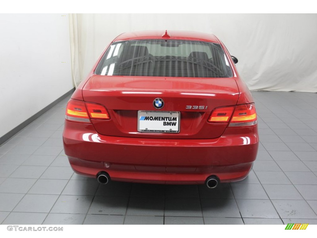 2007 3 Series 335i Coupe - Crimson Red / Black photo #12