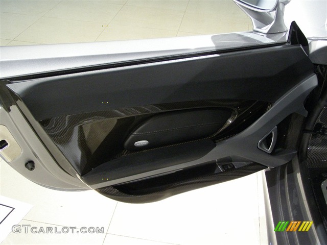 2005 Porsche Carrera GT Standard Carrera GT Model Dark Grey Natural Leather Door Panel Photo #79272
