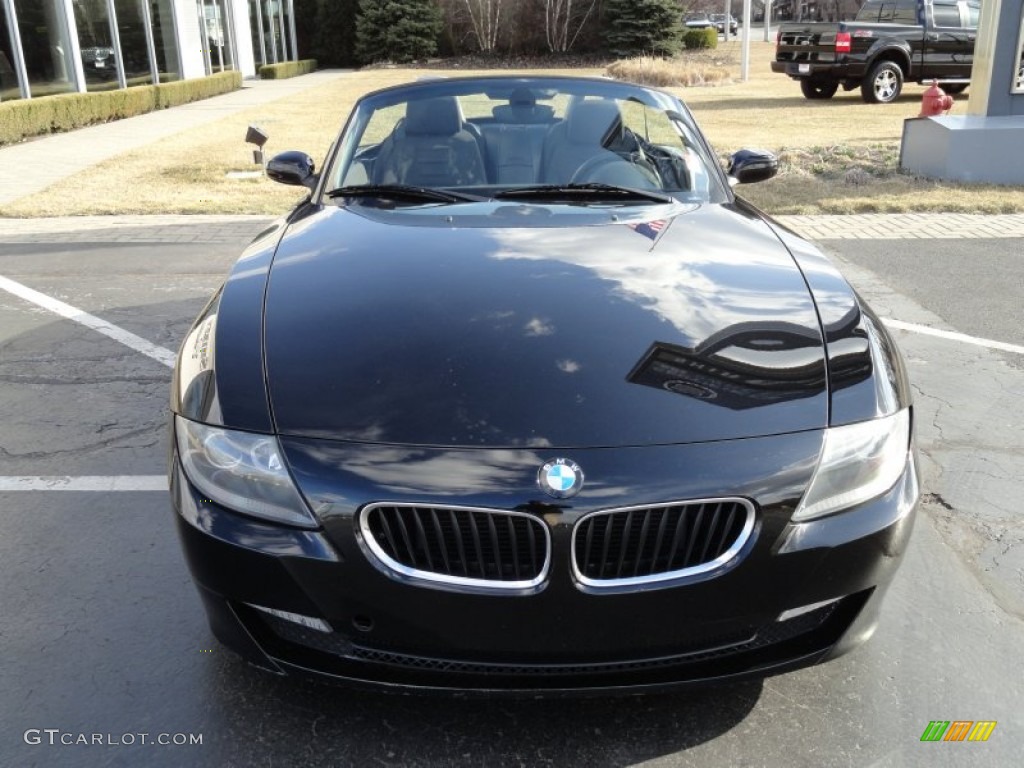 2006 Z4 3.0i Roadster - Black Sapphire Metallic / Black photo #2