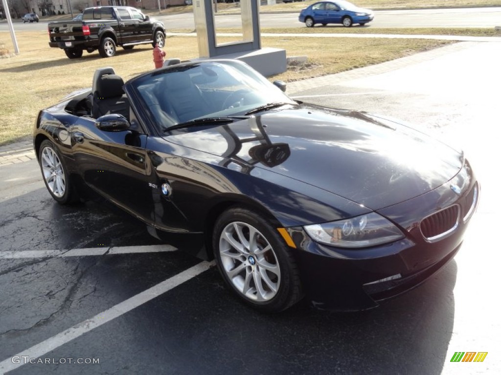 2006 Z4 3.0i Roadster - Black Sapphire Metallic / Black photo #3