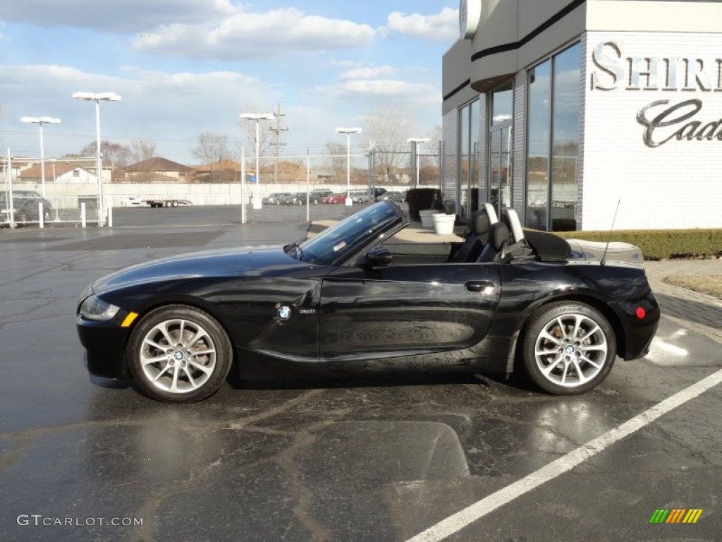 2006 Z4 3.0i Roadster - Black Sapphire Metallic / Black photo #7