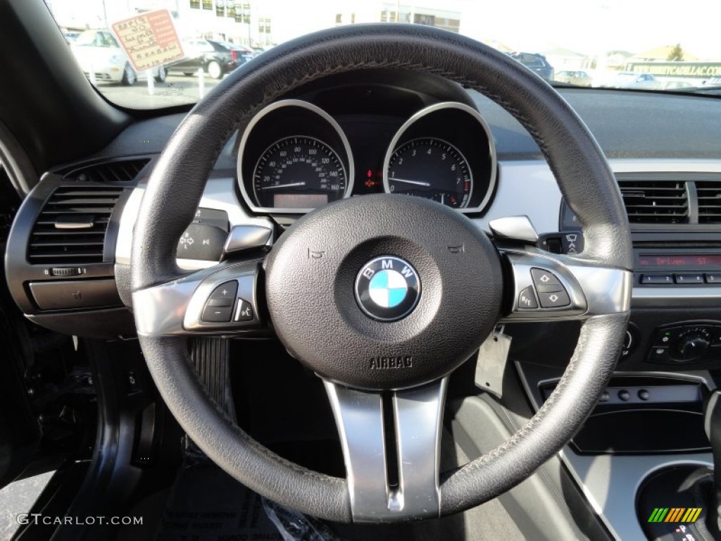 2006 Z4 3.0i Roadster - Black Sapphire Metallic / Black photo #15