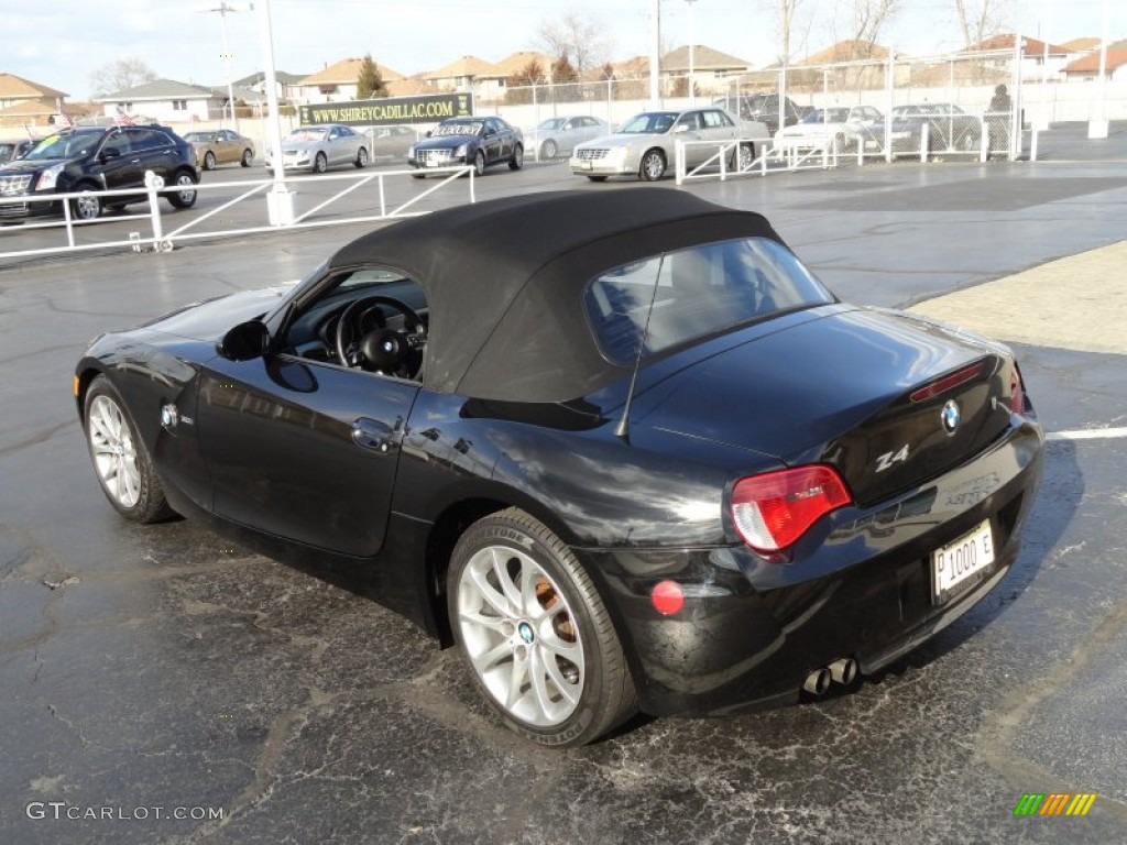 2006 Z4 3.0i Roadster - Black Sapphire Metallic / Black photo #21
