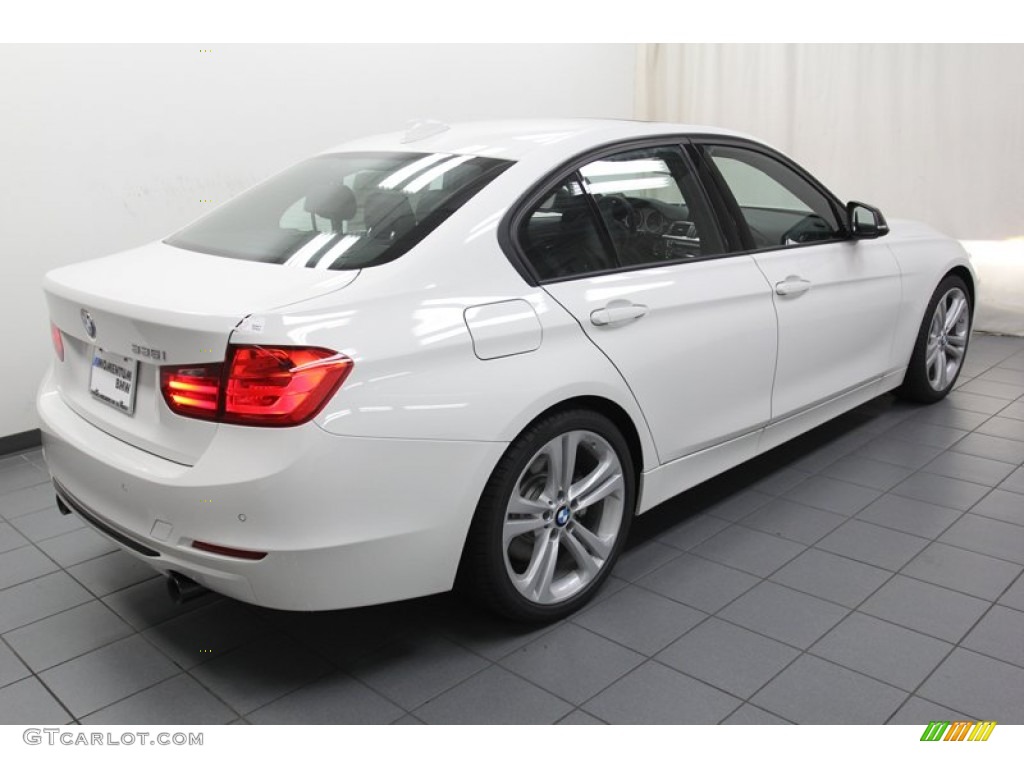 2013 3 Series 335i Sedan - Alpine White / Black photo #8