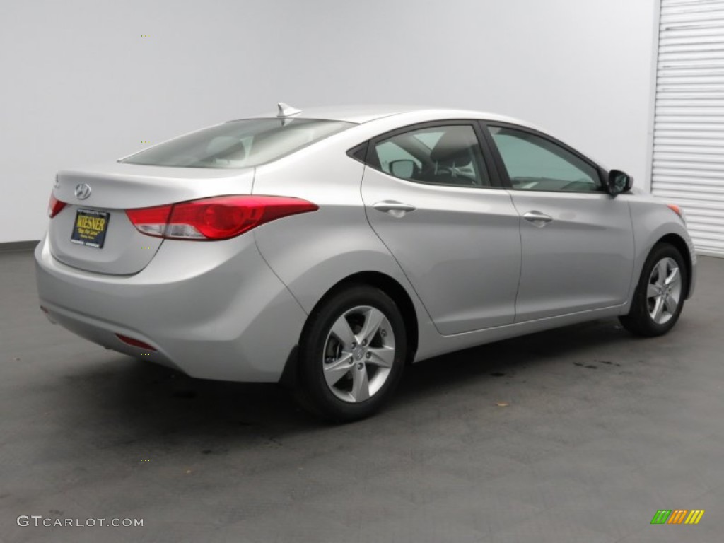 2013 Elantra GLS - Shimmering Air Silver / Gray photo #2