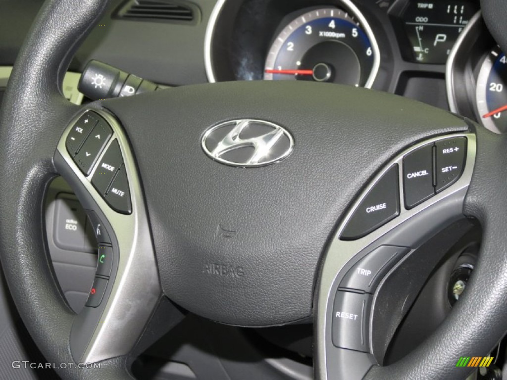 2013 Elantra GLS - Shimmering Air Silver / Gray photo #4