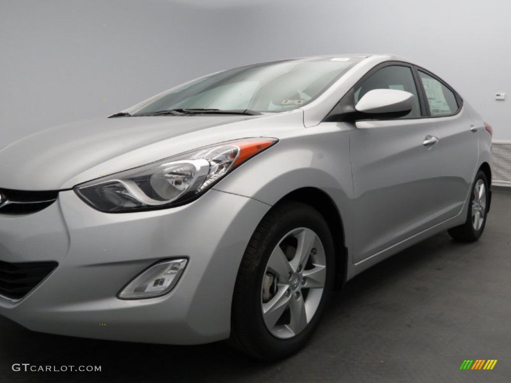 2013 Elantra GLS - Shimmering Air Silver / Gray photo #5