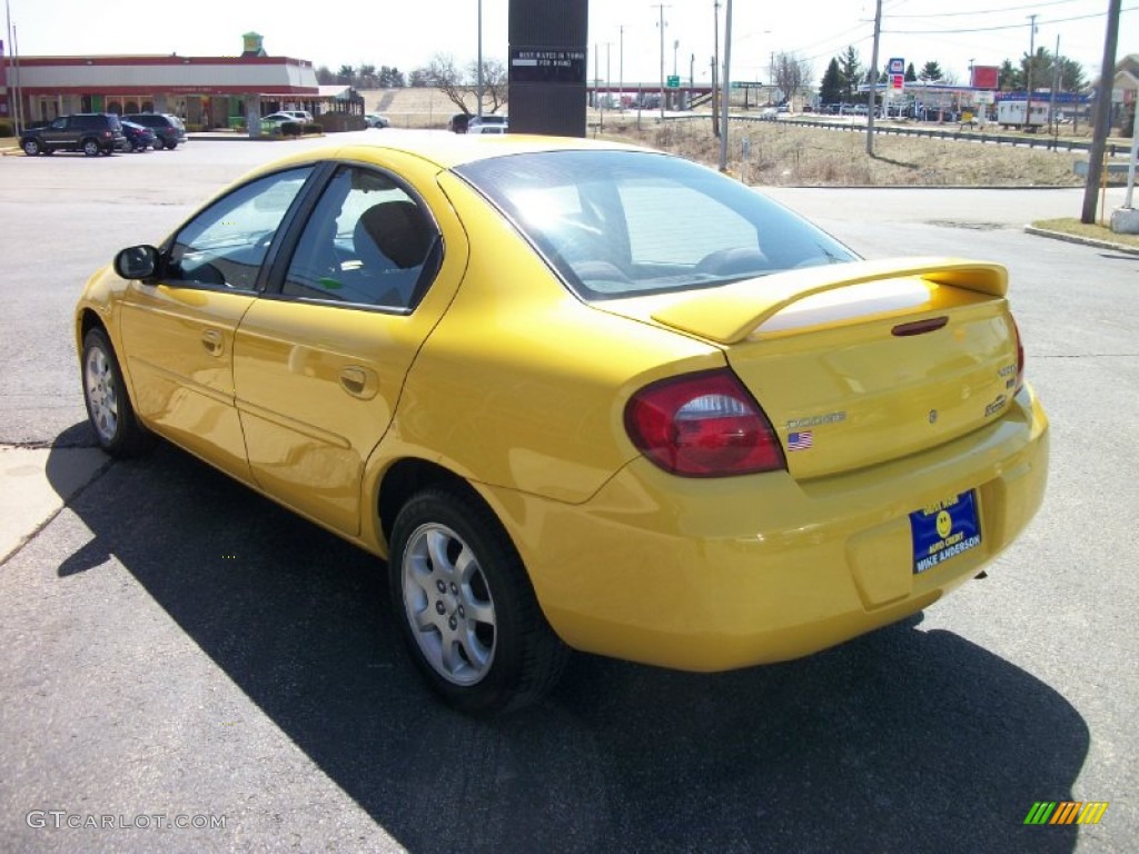 2004 Neon SXT - Solar Yellow / Dark Slate Gray photo #3