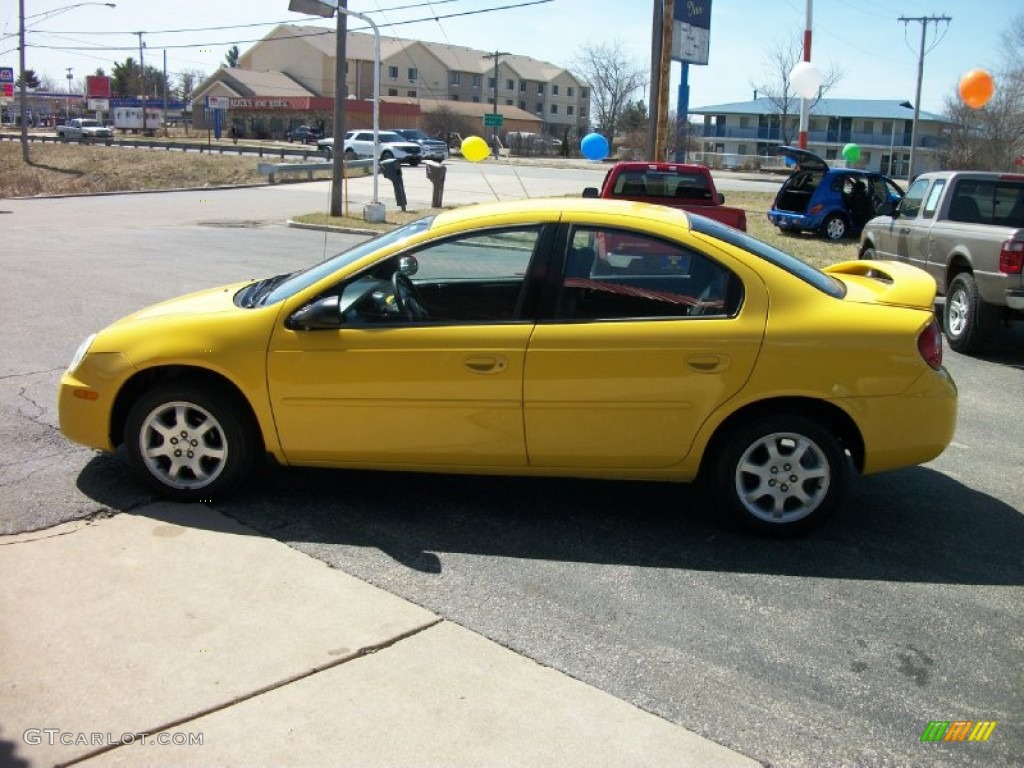 2004 Neon SXT - Solar Yellow / Dark Slate Gray photo #7