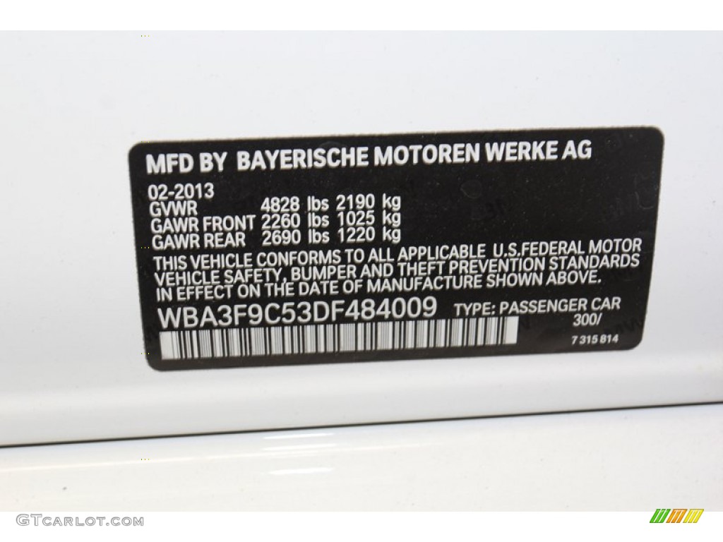 2013 3 Series ActiveHybrid 3 Sedan - Alpine White / Black photo #10